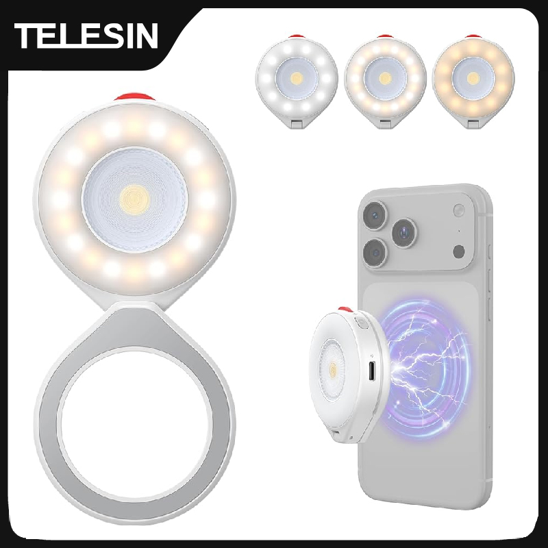 Photography Lighting Brand - ضوء فلاش مغناطيسي من TELESIN للهواتف
