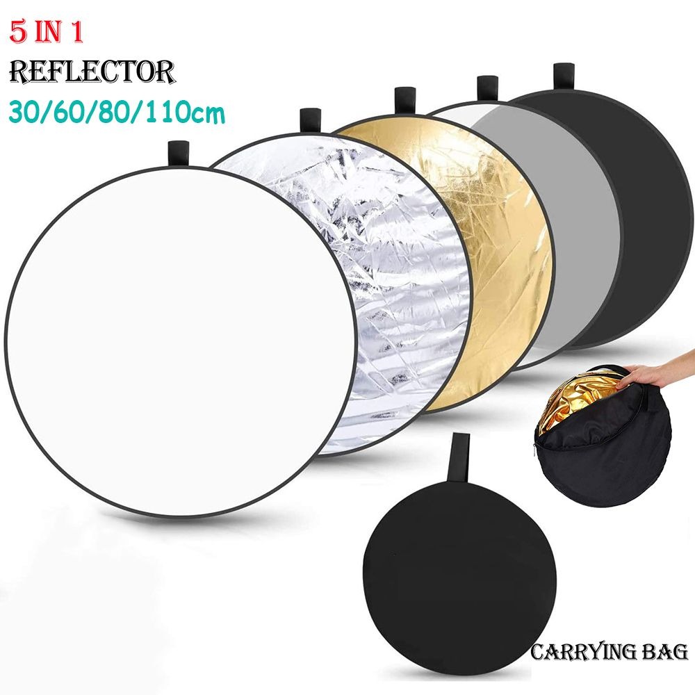 Photography Lighting Reflectors - عاكس ضوئي مستدير ناعم قابل للطي