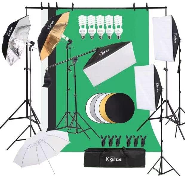Photography Lighting And Backdrop Kits - مجموعة إضاءة التصوير الفوتوغرافي، صندوق إضاءة