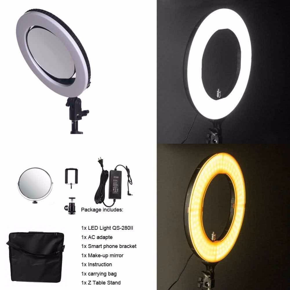 Photography Lighting Learning - 10 ''QS-280II 95RA ثنائي اللون LED
