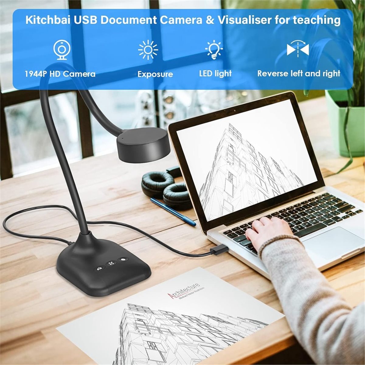 Photography Lighting Learning - كاميرا وثائق AU47-USB، كاميرا ويب للوثائق