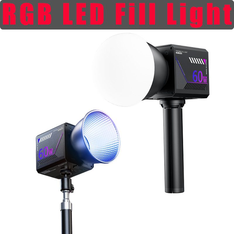 Photography Lighting For Products - ضوء فيديو RGB بقوة 60 واط،