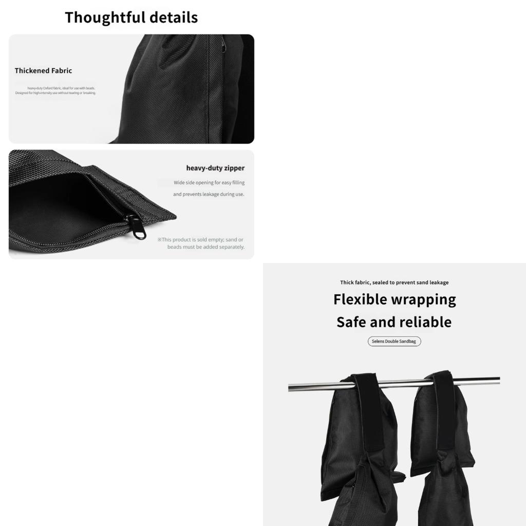 Light Stand Sandbag - ثقل موازنة لأكياس الرمل من قسمين