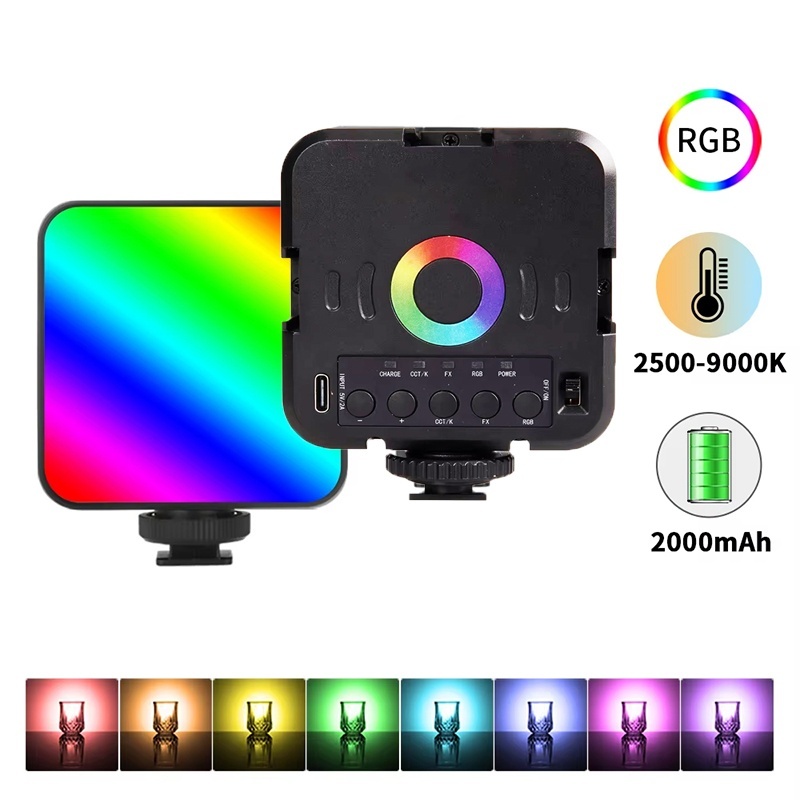 Photography Lighting Video - ضوء فيديو محمول صغير RGB للتصوير