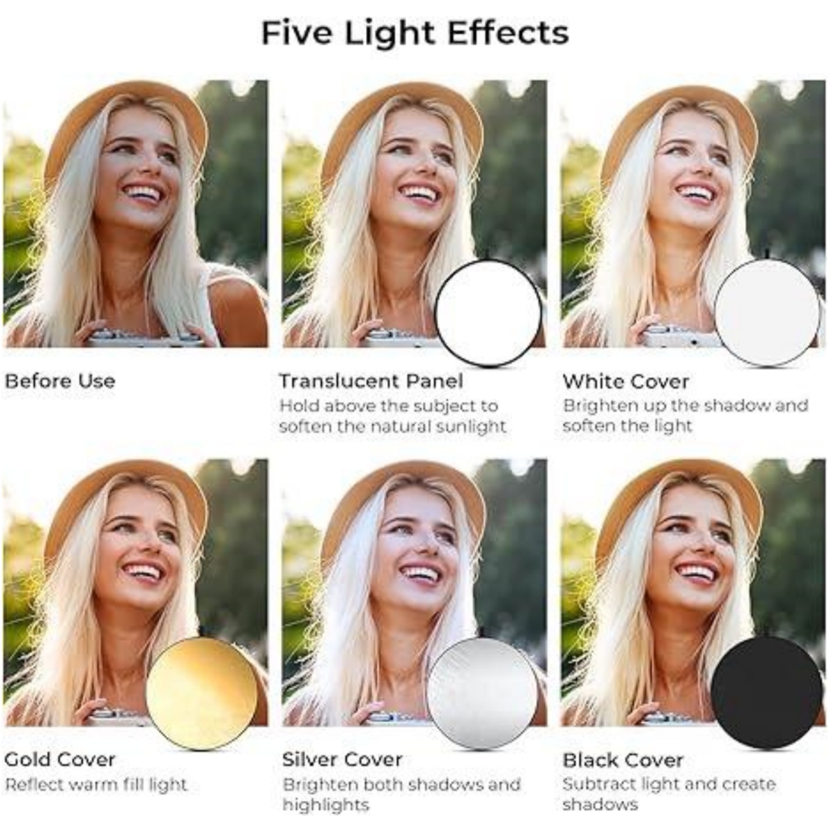 عاكس تصوير محمول HUANYINGBJB ، - مراجعة Photography Lighting Reflectors وسعره