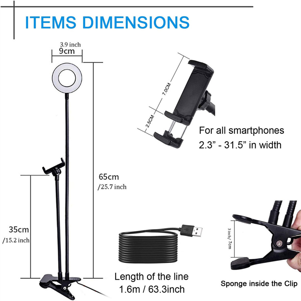 حامل هاتف محمول مرن عالمي مع ض - مراجعة Photography Lighting Set Up وسعره