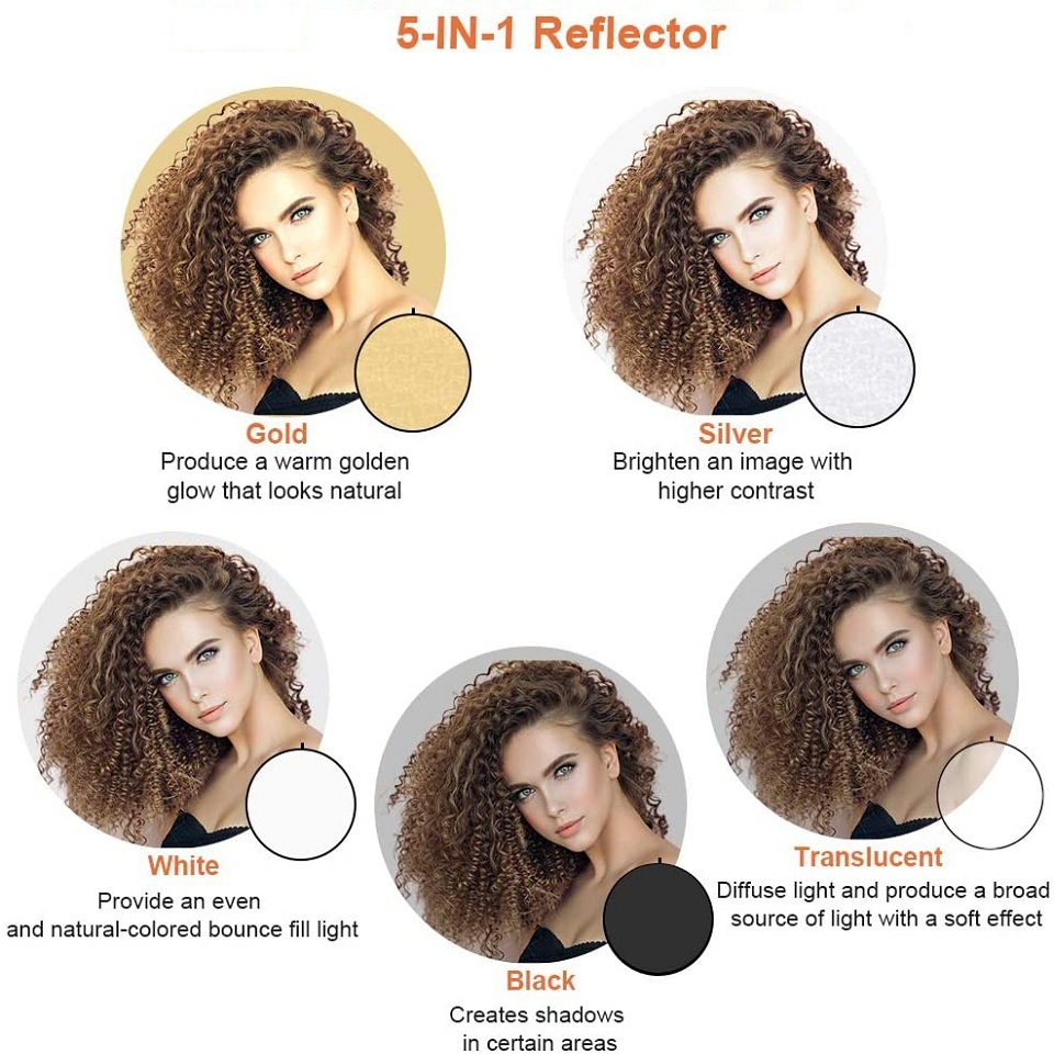 ناشر ضوء محمول قابل للطي ، عاك - مراجعة Photography Lighting Reflectors وسعره