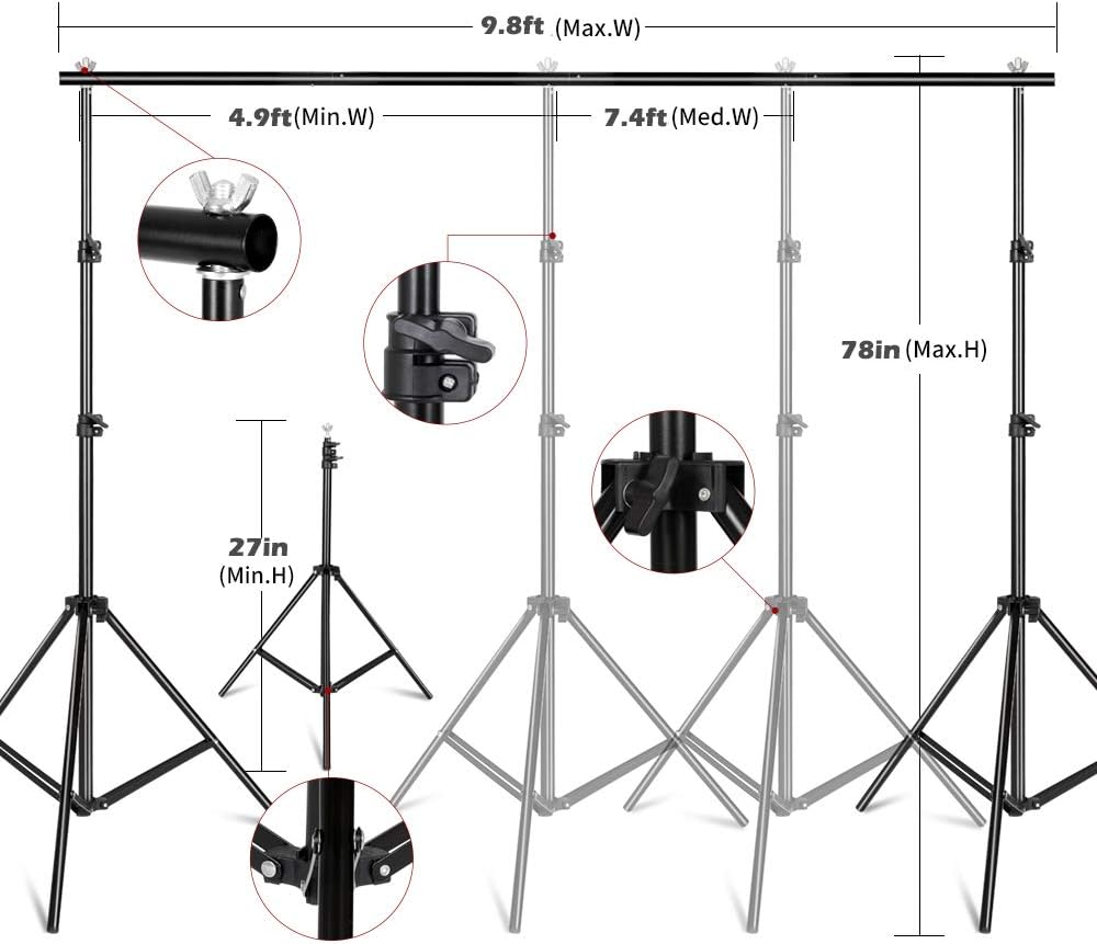 مجموعة إضاءة التصوير الفوتوغرا - مراجعة Photography Lighting And Backdrop Kits وسعره