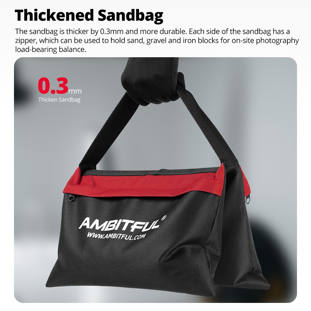 كيس رمل أمبتفول 44×33 سم لتحمل - مراجعة Light Stand Sandbag وسعره