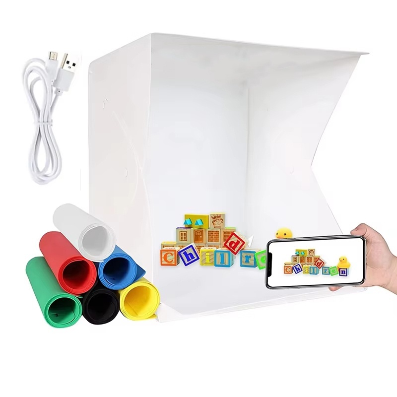 صندوق إضاءة قابل للطي، خيمة اس - مراجعة Photography Lighting Set Up وسعره