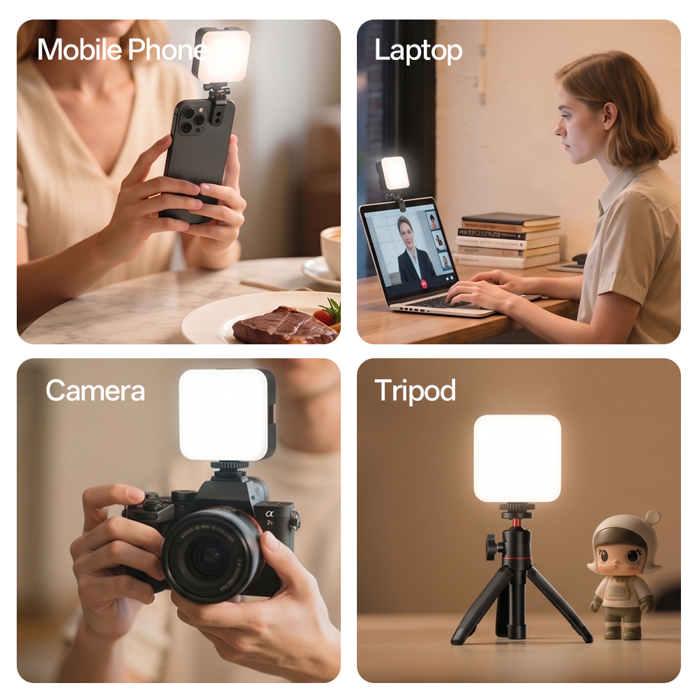 ضوء LED محمول صغير الحجم قابل  - مراجعة Photography Lighting Video وسعره