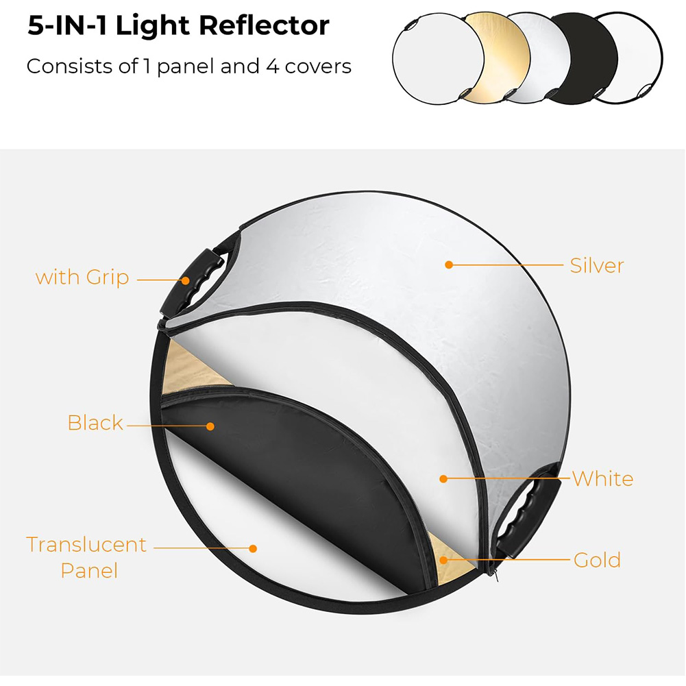 عاكس ضوء قابل للطي من MYOBO مع - مراجعة Photography Lighting Reflectors وسعره