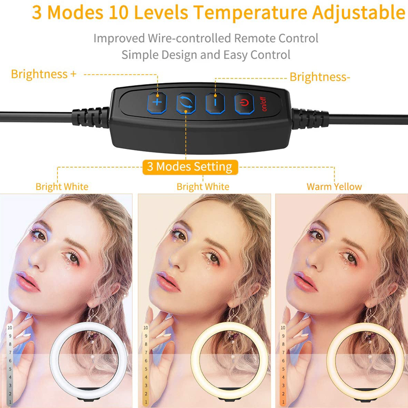 إضاءة حلقية للسيلفي مقاس 10 بو - مراجعة Photography Lighting Set Up وسعره