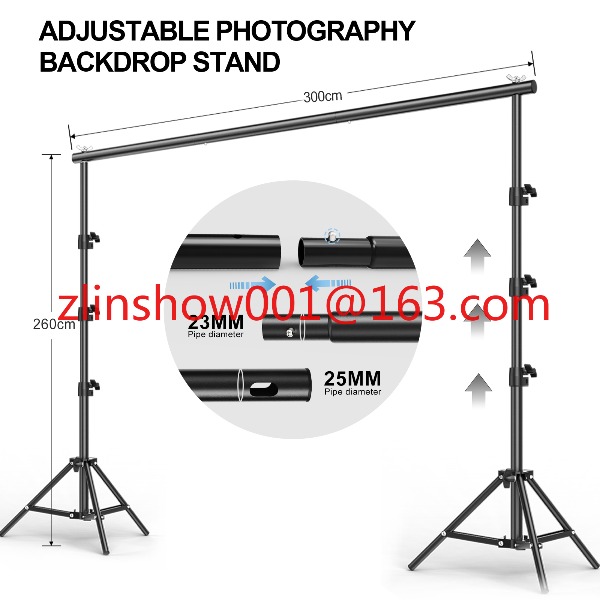معدات استوديو الصور 2.6*3 م/2* - مراجعة Photography Lighting And Backdrop Kits وسعره