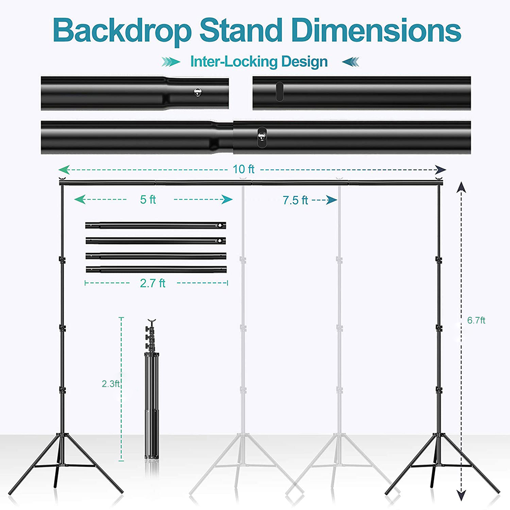 مجموعة معدات استوديو الصور الف - مراجعة Photography Lighting And Backdrop Kits وسعره