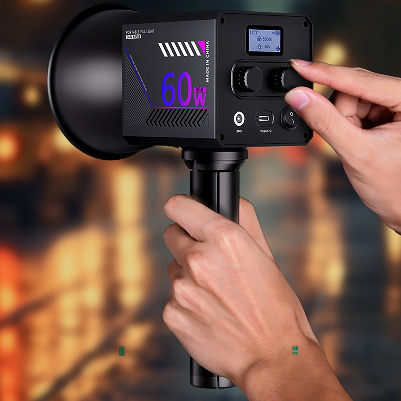 ضوء فيديو RGB بقوة 60 واط، إضا - مراجعة Photography Lighting For Products وسعره