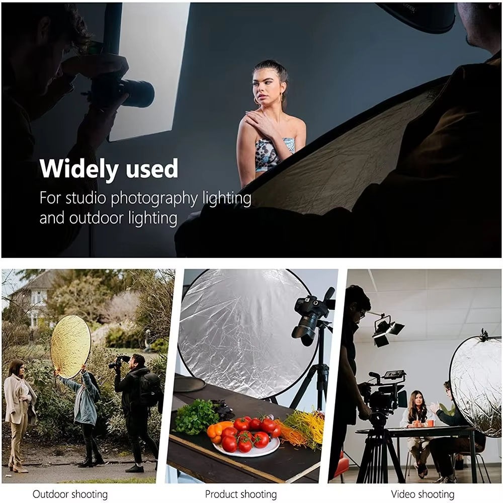 عاكس ضوء محمول قابل للطي 5 في  - مراجعة Photography Lighting Reflectors وسعره