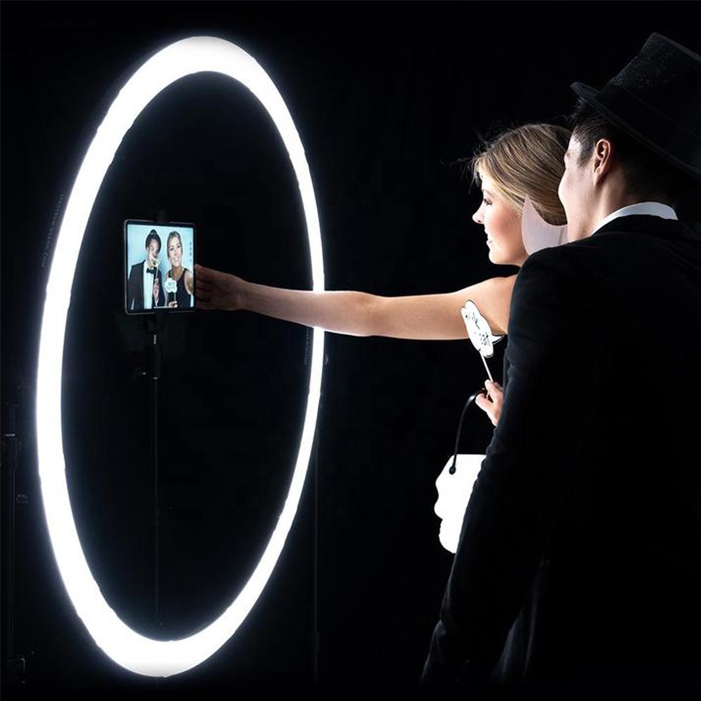 إضاءة حلقية LED بقوة 120 واط م - مراجعة Photography Lighting Video وسعره