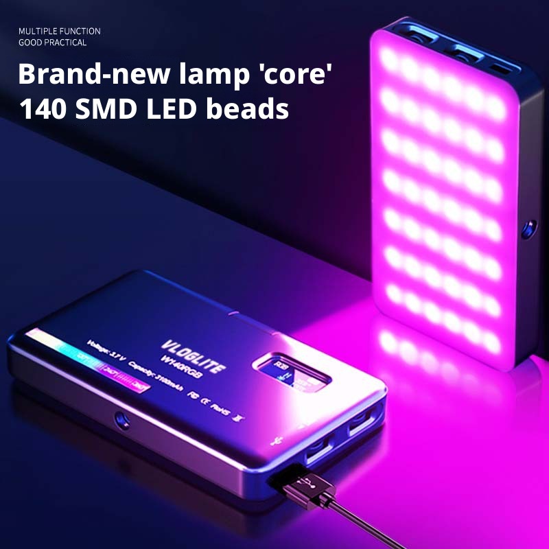 ضوء RGB متنقل للكمبيوتر، إضاءة - مراجعة Photography Lighting Video وسعره