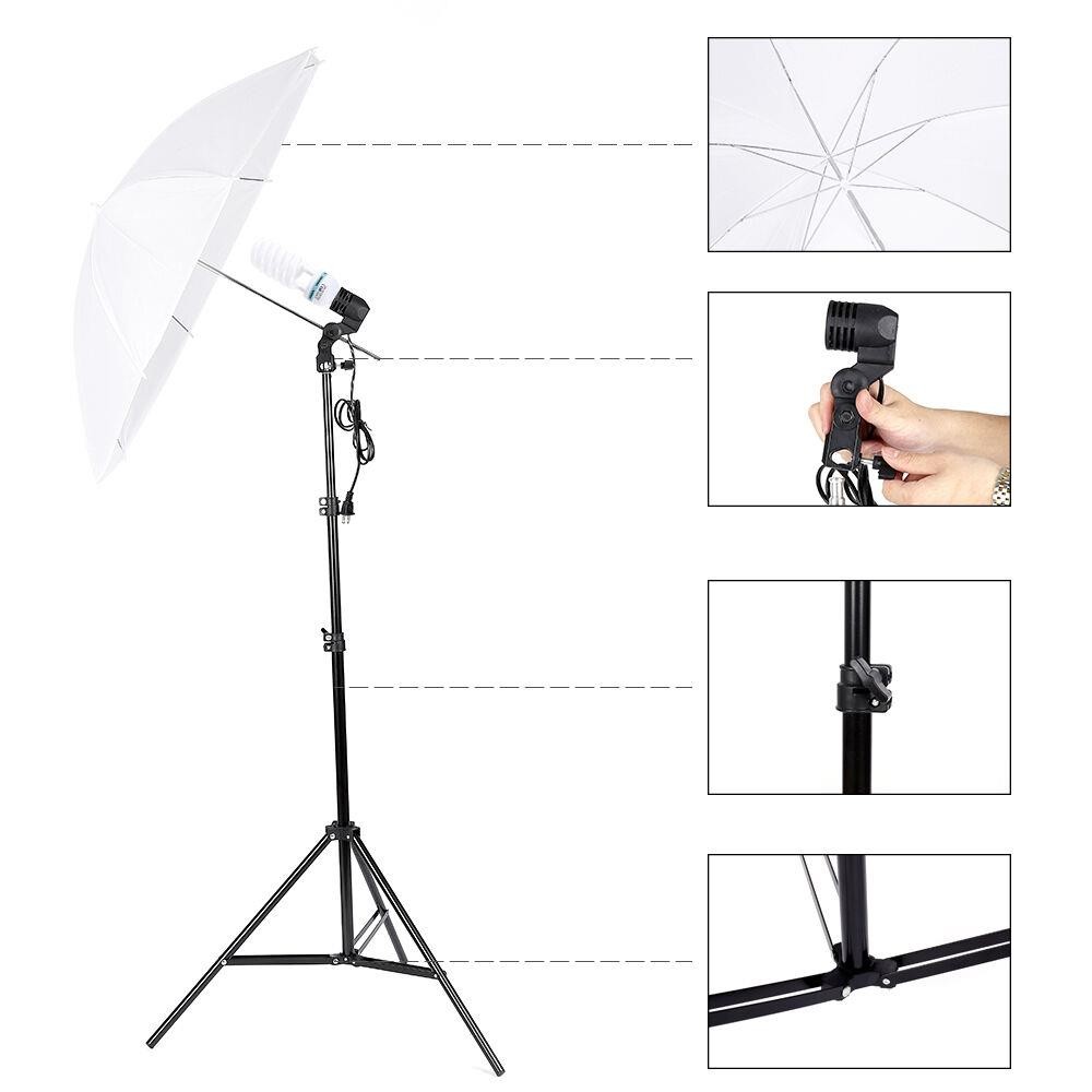 مجموعة إضاءة استوديو التصوير ا - مراجعة Photography Lighting And Backdrop Kits وسعره