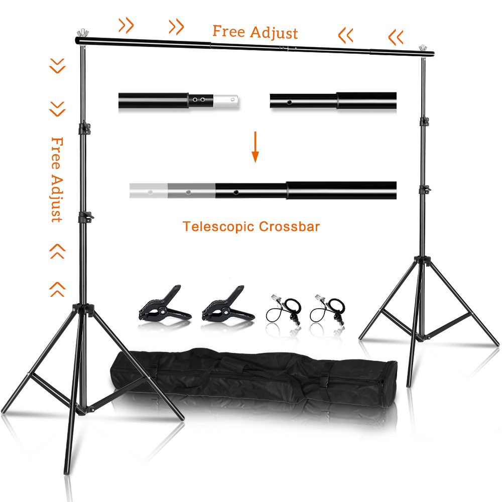 خلفيات استوديو التصوير الفوتوغ - مراجعة Photography Lighting And Backdrop Kits وسعره